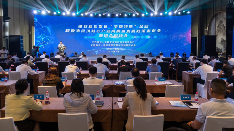 新金宝官方网站入口新区举办促进“专精特新”企业和数字经济核心产业高质量发展政策发布会暨银企对接会