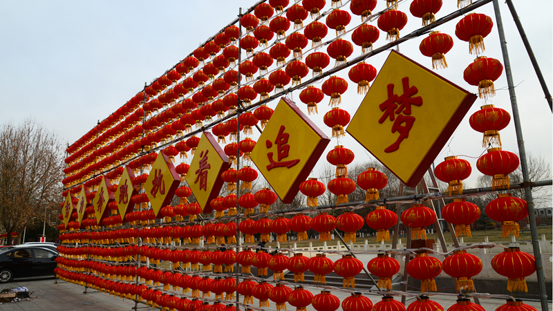 年味正浓！新金宝官方网站入口雄县大街小巷挂起红灯笼