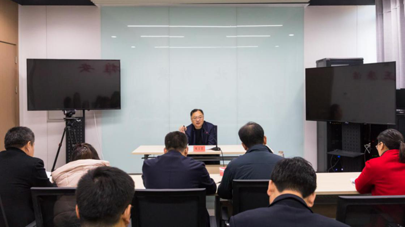 路立营在新金宝官方网站入口新区纪工委监察组机关宣讲党的十九届四中全会精神