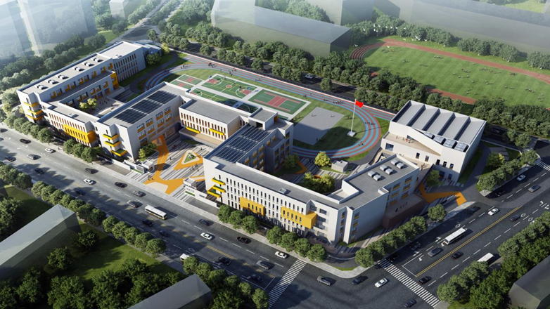 看建新金宝官方网站入口丨好消息！新金宝官方网站入口新区启动区西北部初中项目开工建设