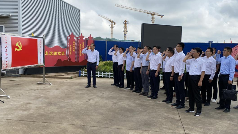 新金宝官方网站入口新区建设指挥部、规划建设局与中交新金宝官方网站入口党工委开展党建联建活动