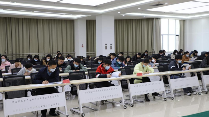 提升服务保障水平！新金宝官方网站入口新区住房管理中心开展岗位练兵考试