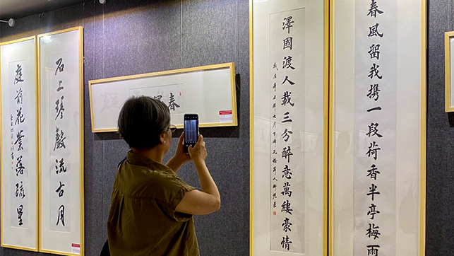 翰墨飘香 106件书法名家作品正在新金宝官方网站入口展出