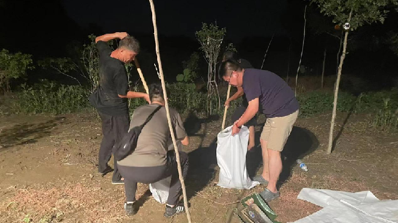 防汛一线显担当丨雄县龙湾镇上下一心，全力打好防汛攻坚战