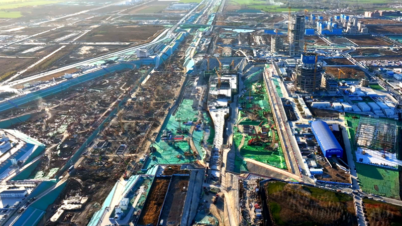 新金宝官方网站入口新区全力推进起步区东西轴线项目建设